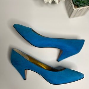 VIntage Bruno Magli Blue Heels